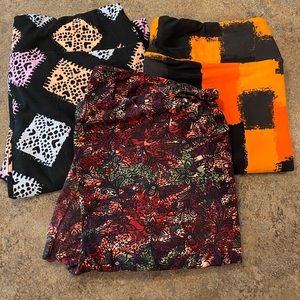 Lot of 3 Lularoe TC leggings